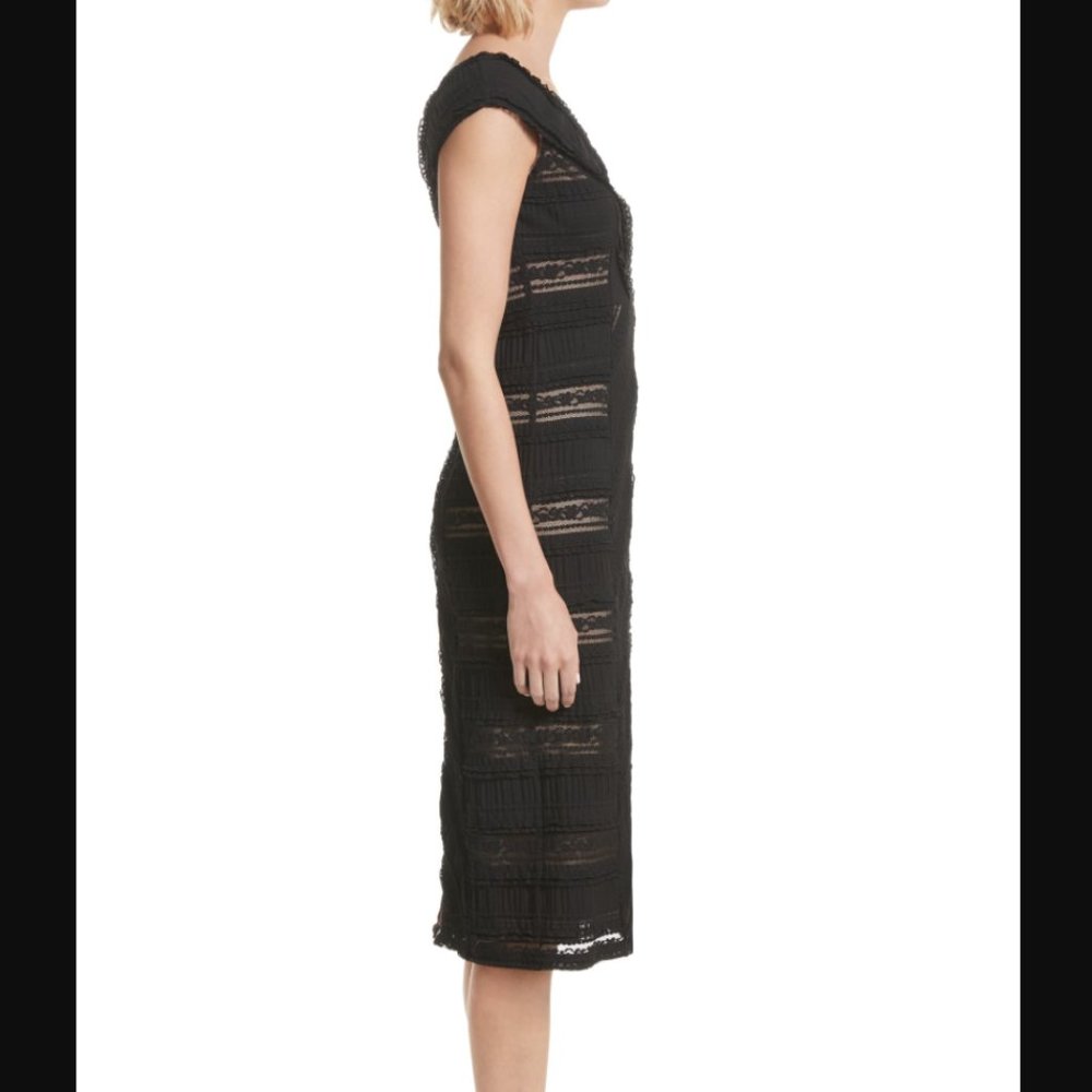 Cinq a Sept Aveline Midi Dress in Black - NWT,  8 - Picture 8 of 11